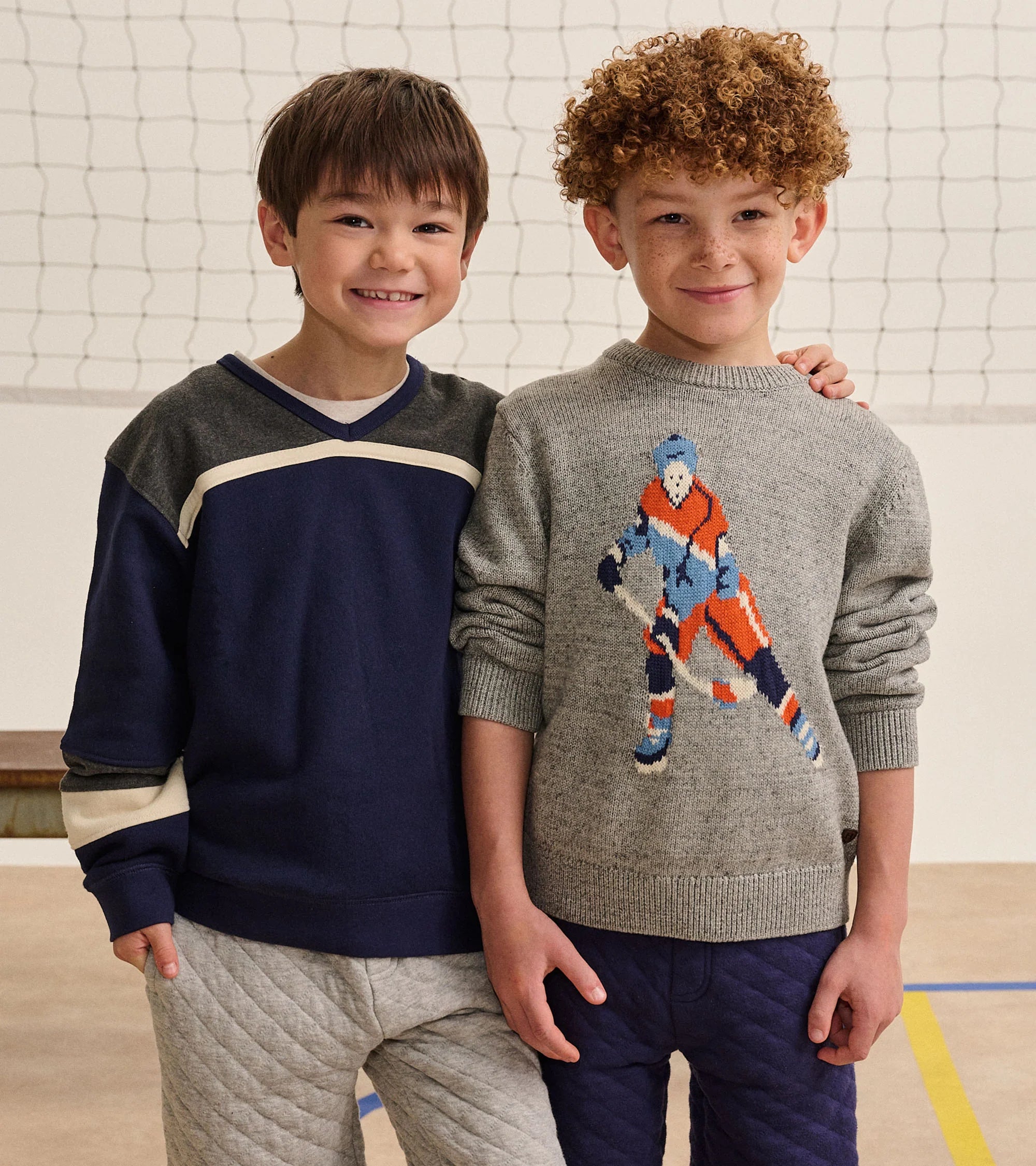HATLEY - BOYS HOCKEY CREW NECK SWEATER