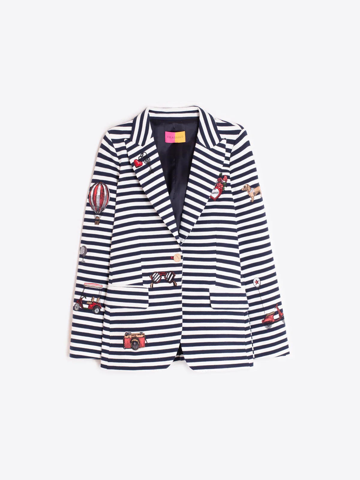 VILAGALLO - WOMEN'S HEATHER EMB JACKET