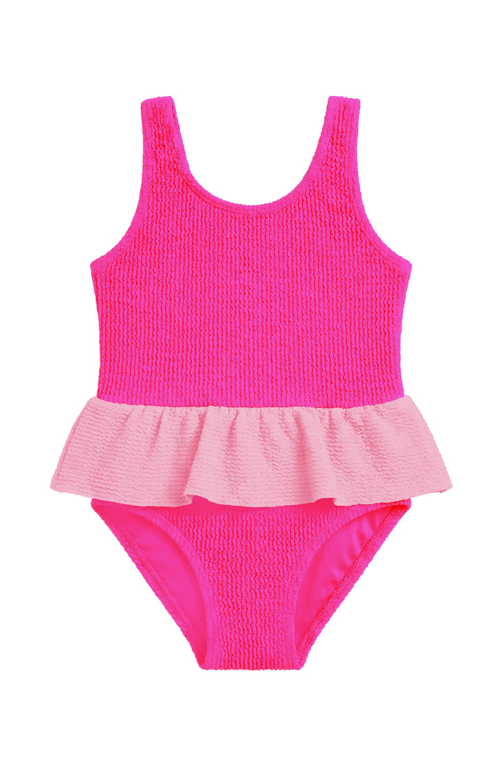 LIMEAPPLE -Dot Toddler Crinkle Peplum One Piece