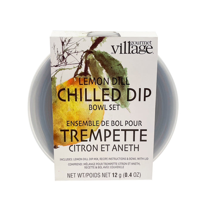 GOURMET DU VILLAGE- LEMON DILL DIP BOWL SET