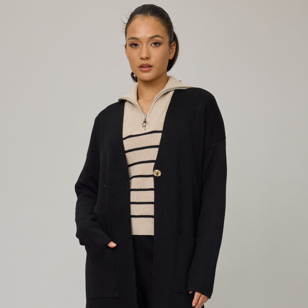 PISTACHE- WOMEN'S COMFORT RIB SWEATER WITH ZIPPER