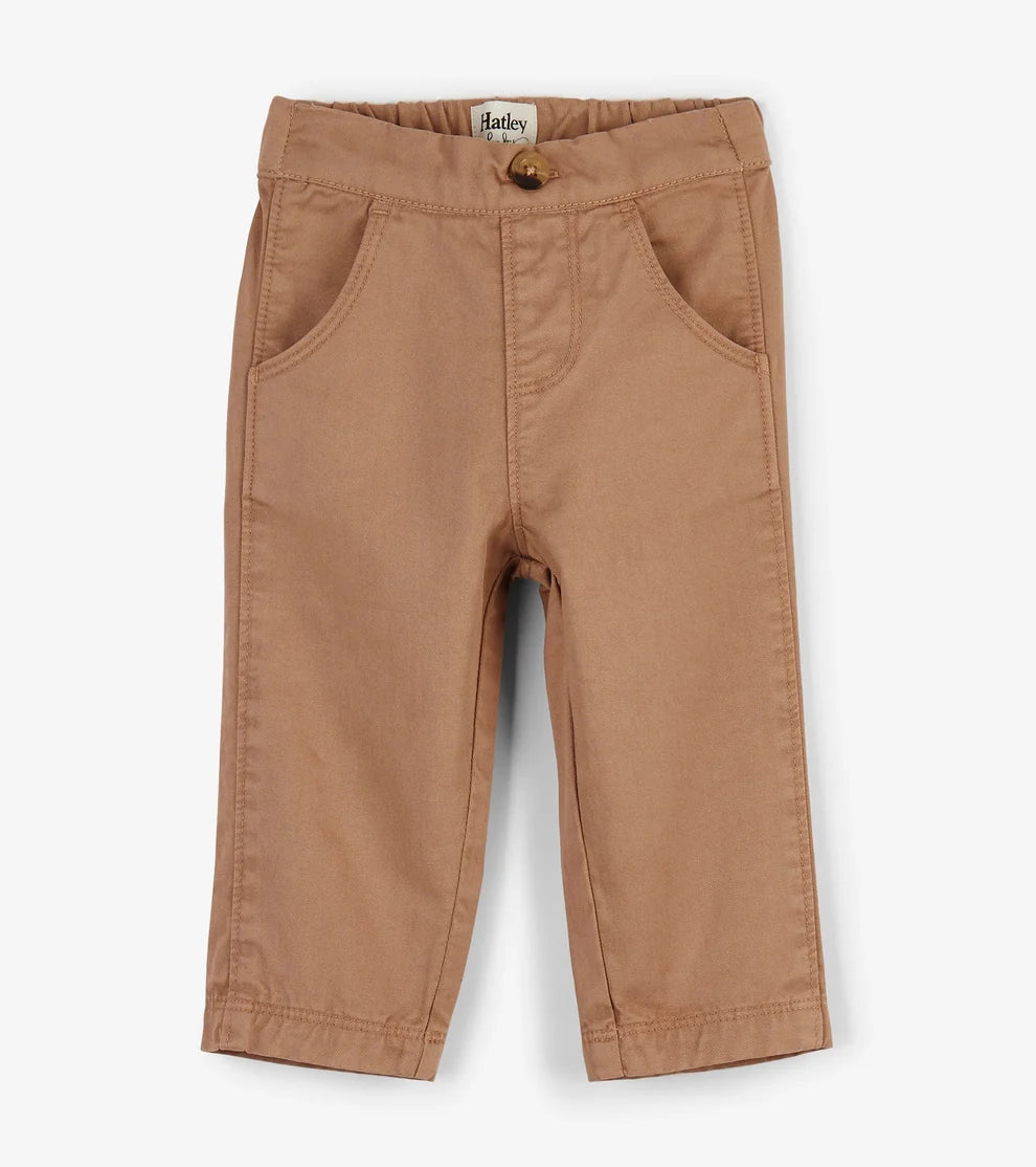 HATLEY - KHAKI BABY TWILL PANT