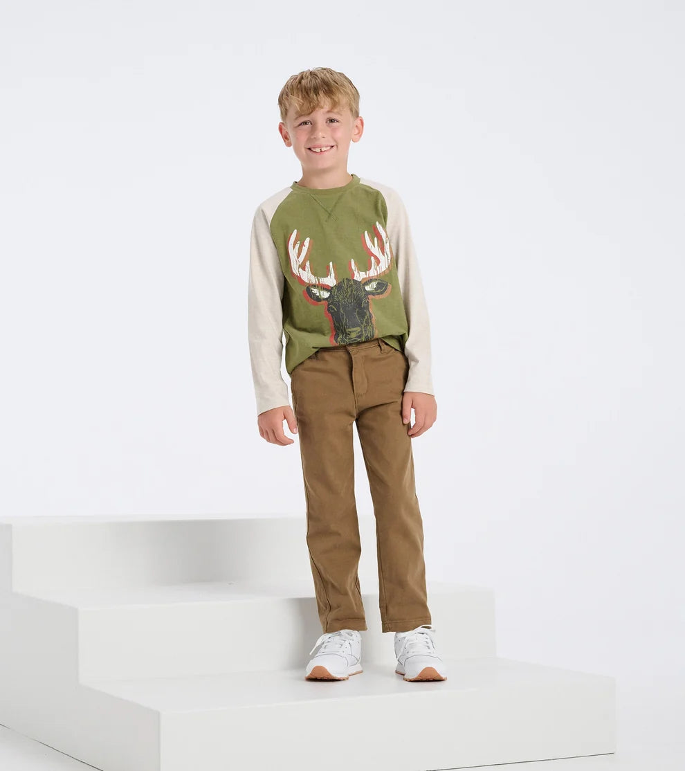 HATLEY - BOYS KHAKI TWILL PANT