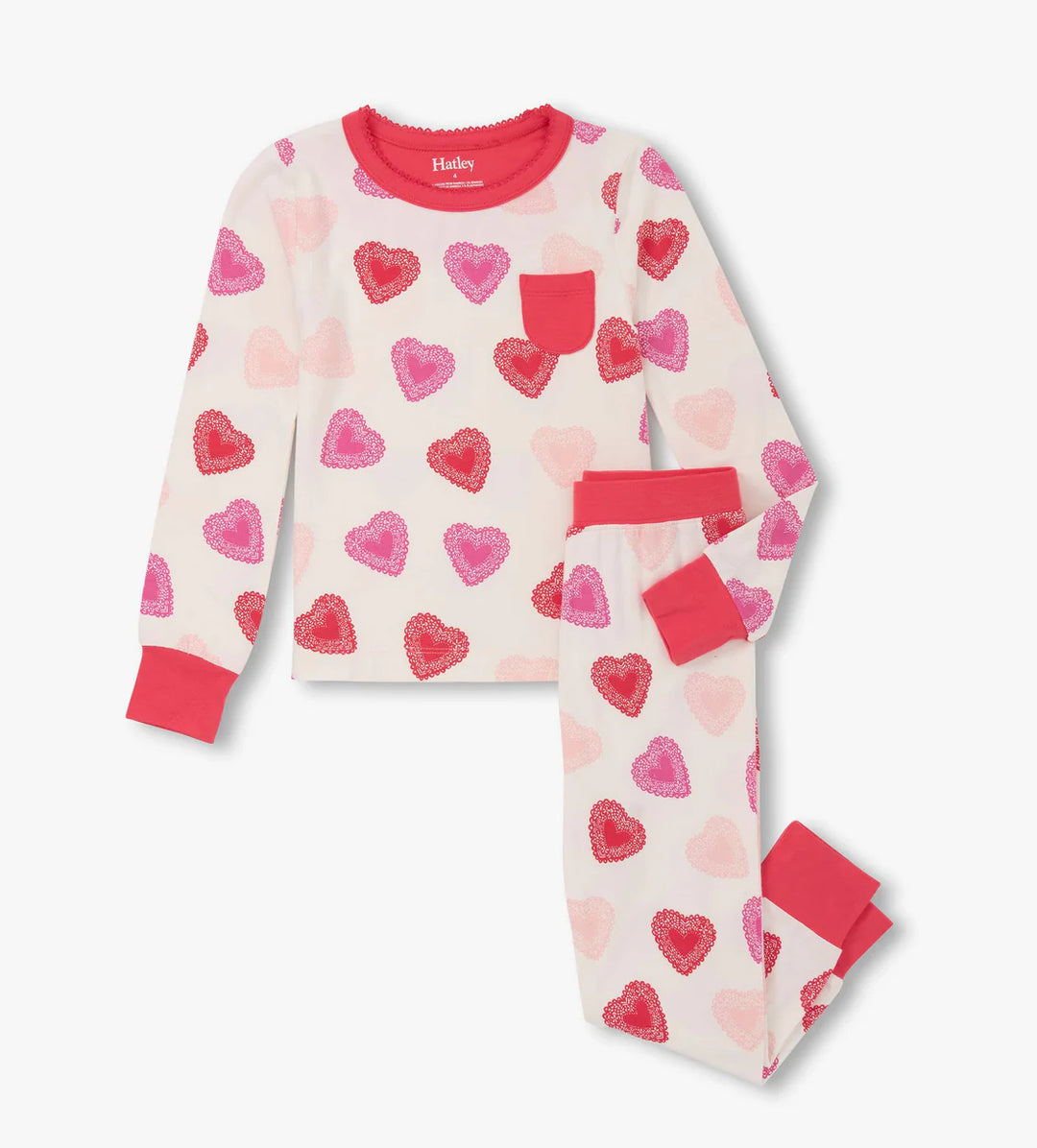 HATLEY - KIDS CUT OUT HEARTS PAJAMAS