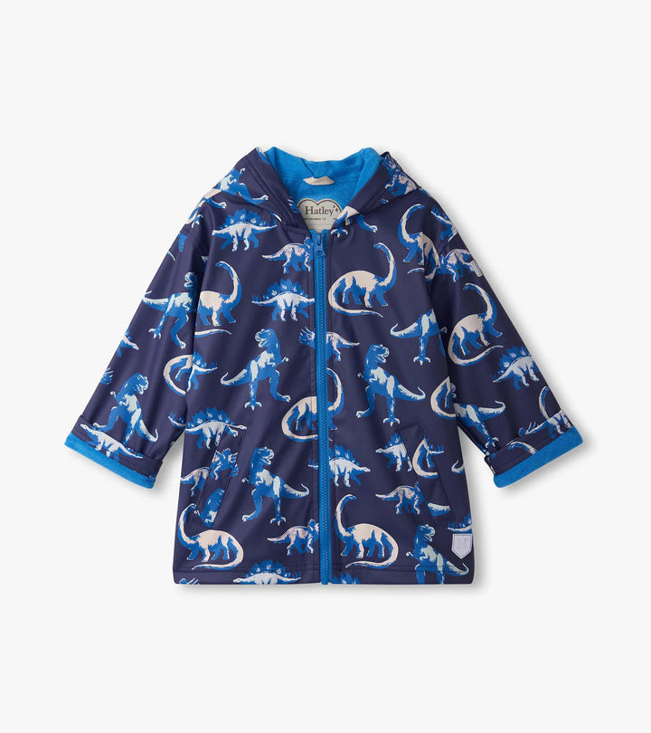 HATLEY - KID'S PAINTED DINOS RAIN JACKET