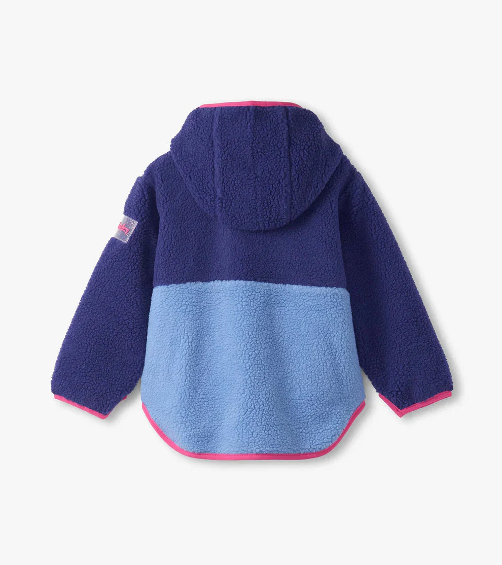 HATLEY- GIRLS FAUX SHERPA ZIP-UP JACKET