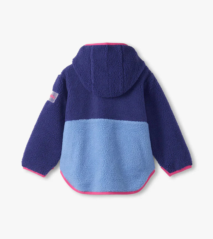 HATLEY- GIRLS FAUX SHERPA ZIP-UP JACKET