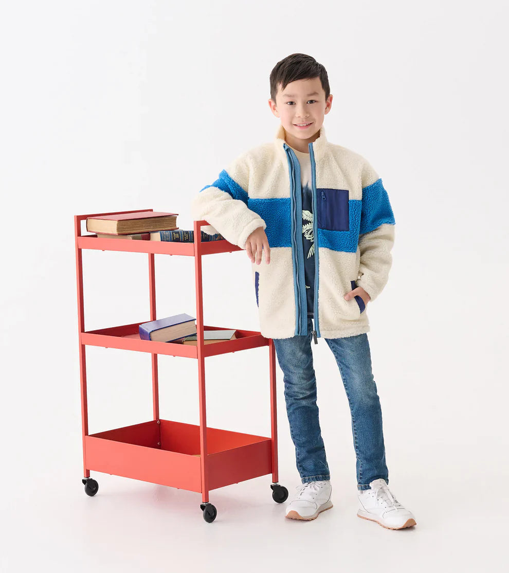 HATLEY- BOYS FAUX SHERPA ZIP-UP JACKET