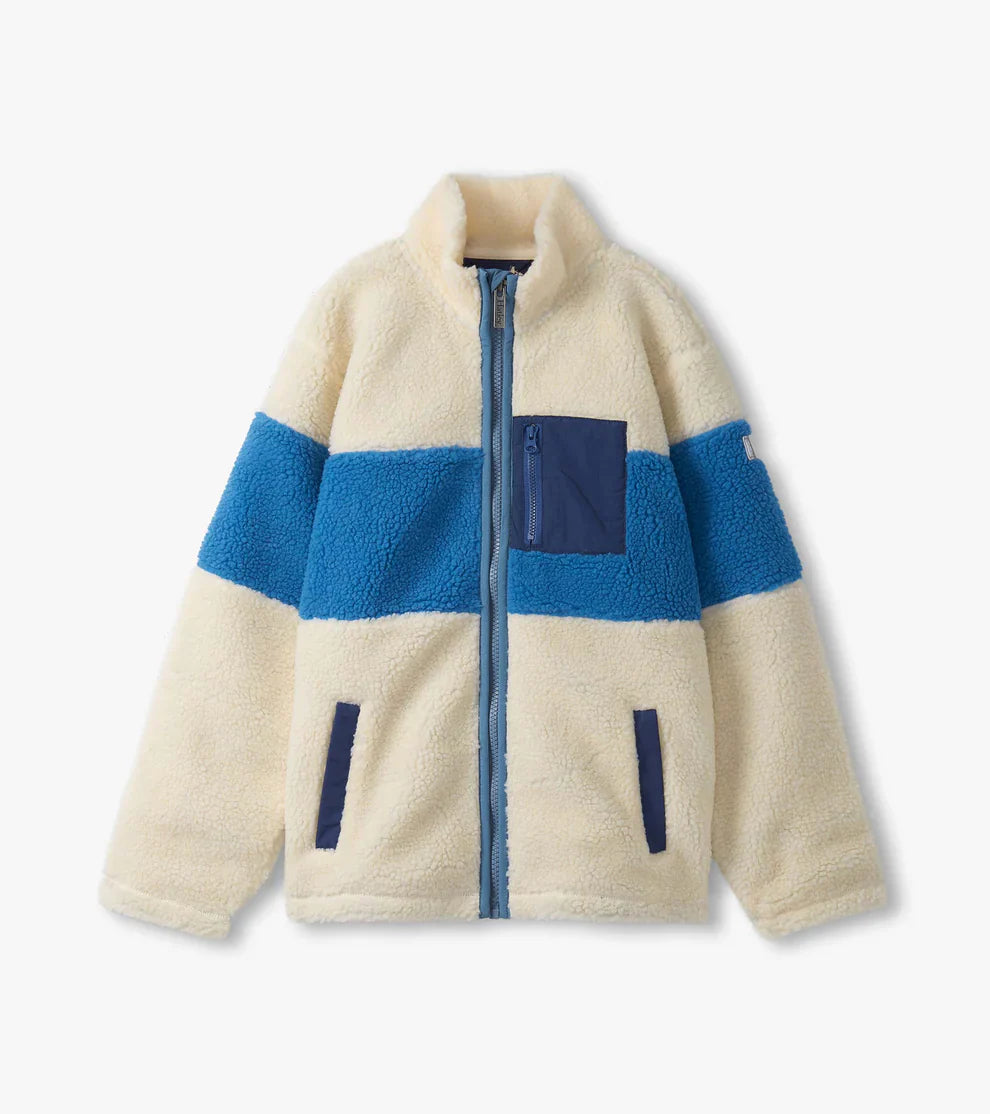 HATLEY- BOYS FAUX SHERPA ZIP-UP JACKET
