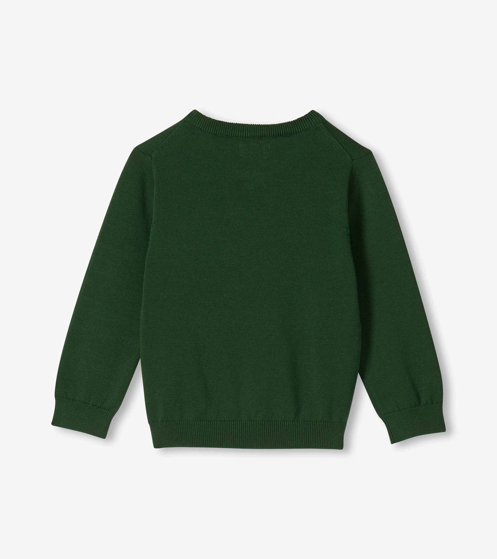 HATLEY - BOYS REINDEER V-NECK SWEATER