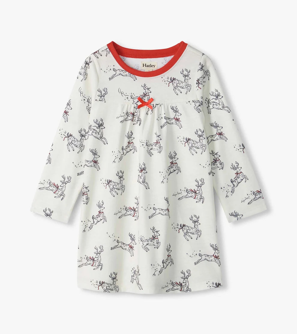 HATLEY - GIRLS STAR DUST PRANCERS NIGHTDRESS