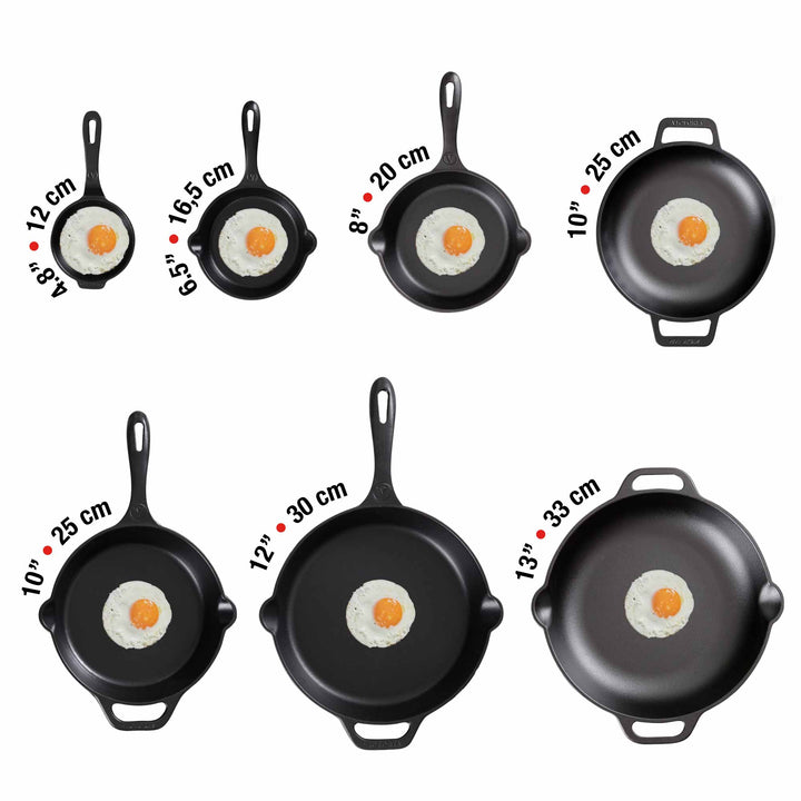 VICTORIA - 8" CAST IRON SKILLET 