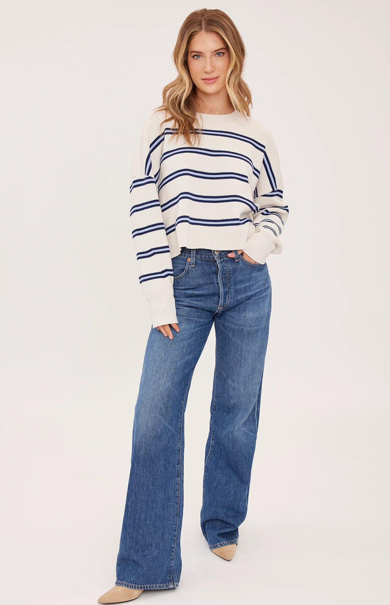 GENTLE FAWN - ECHO STRIPE SWEATER