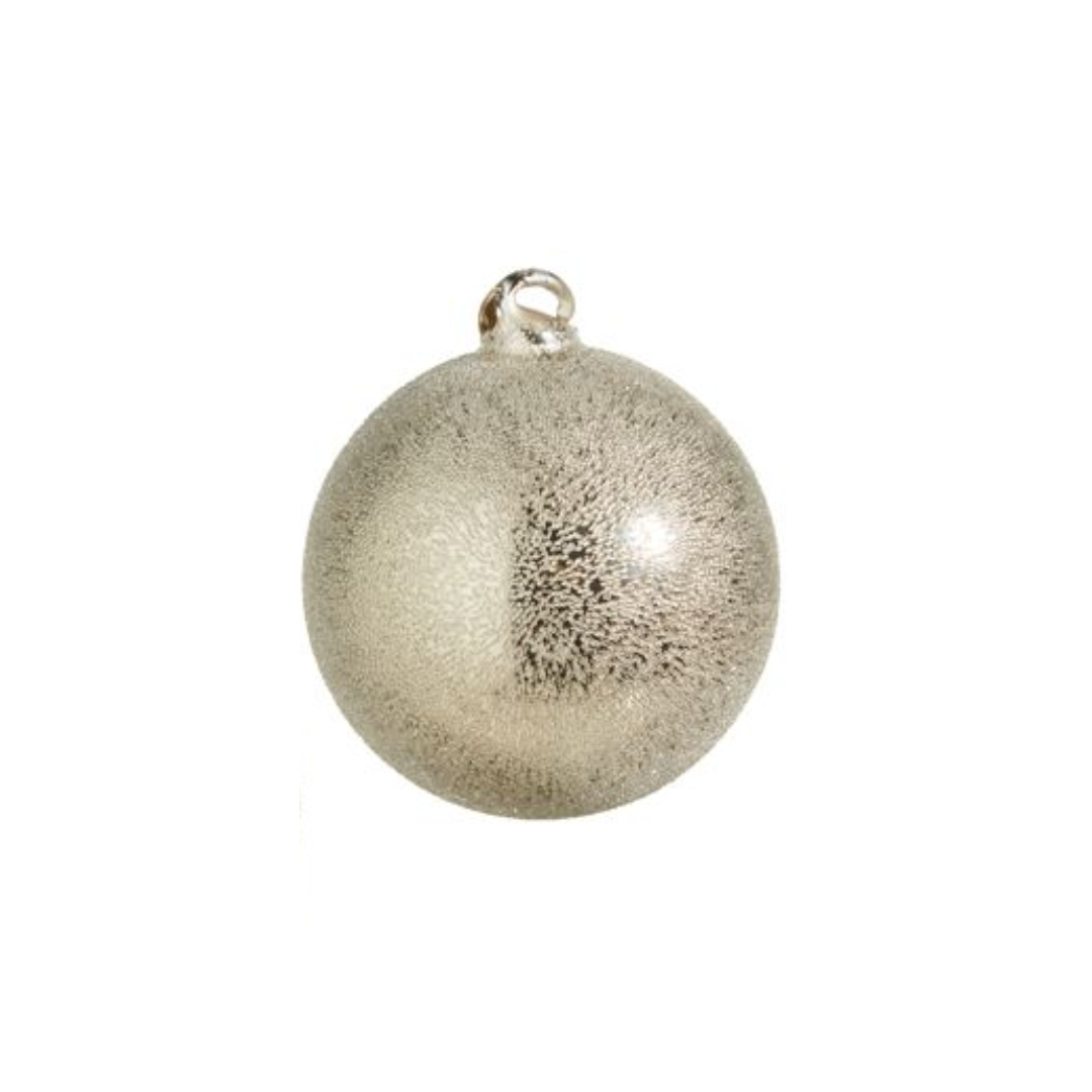 RAZ IMPORT- GREY TEXTURED ORNAMENT 