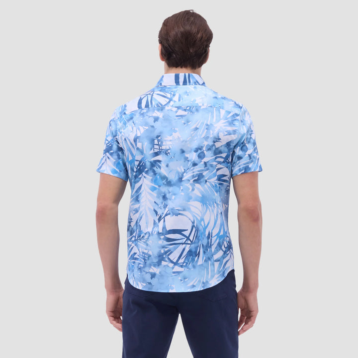 BUGATCHI- Men's Orson Floral Short-Sleeve Shirt