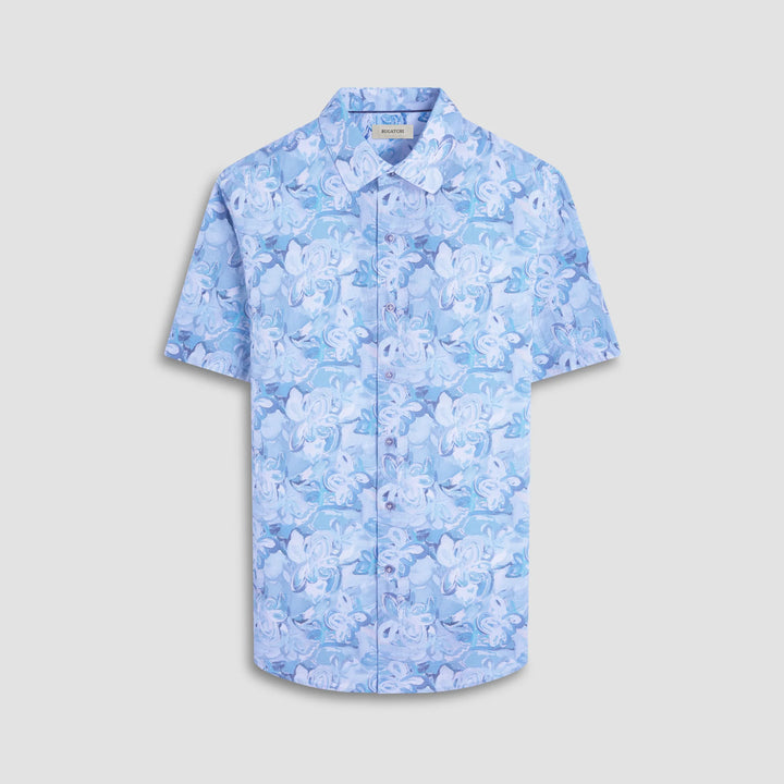 BUGATCHI- Men's Orson Floral Short-Sleeve Shirt
