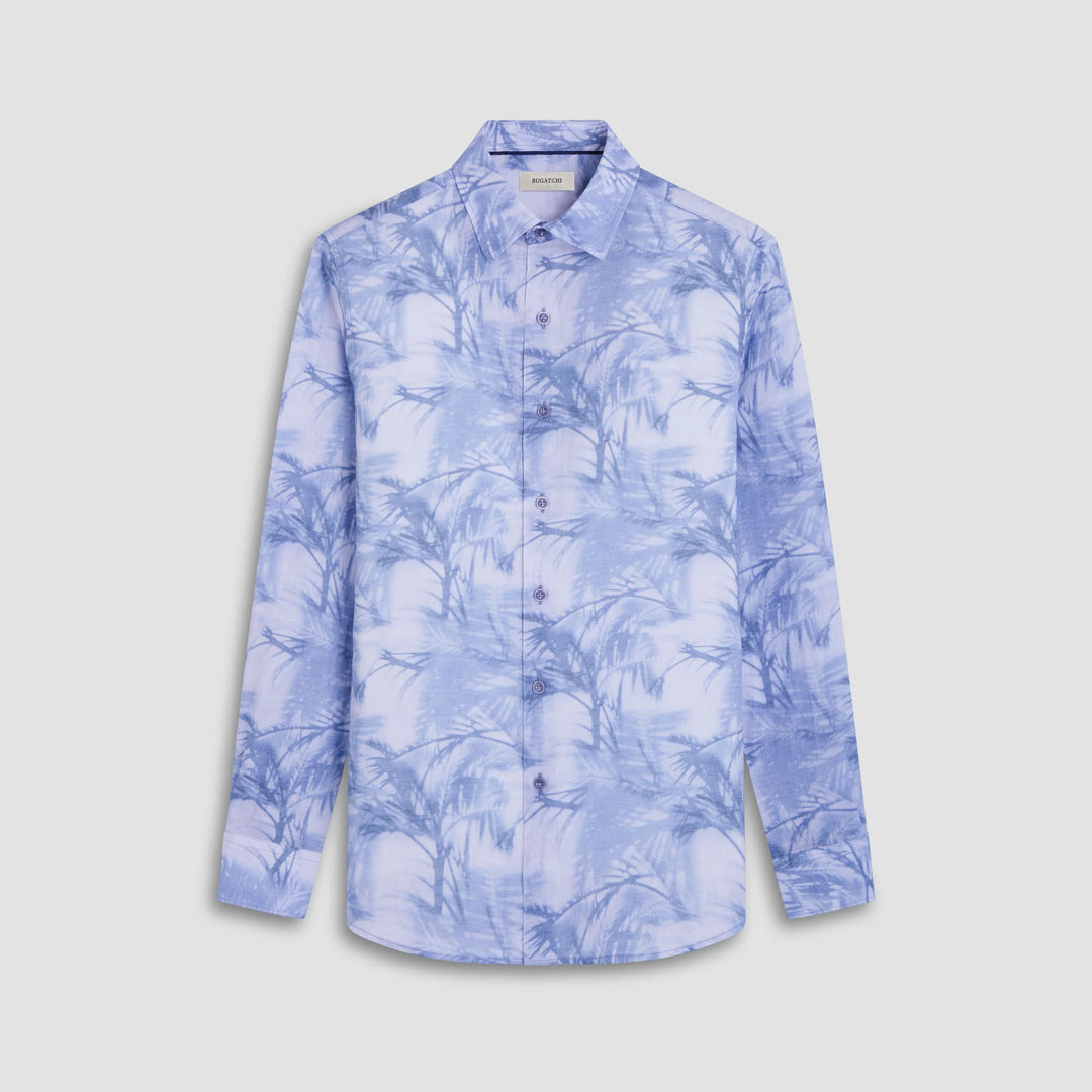 BUGATCHI- Men's Julian Palm Tree Shirt