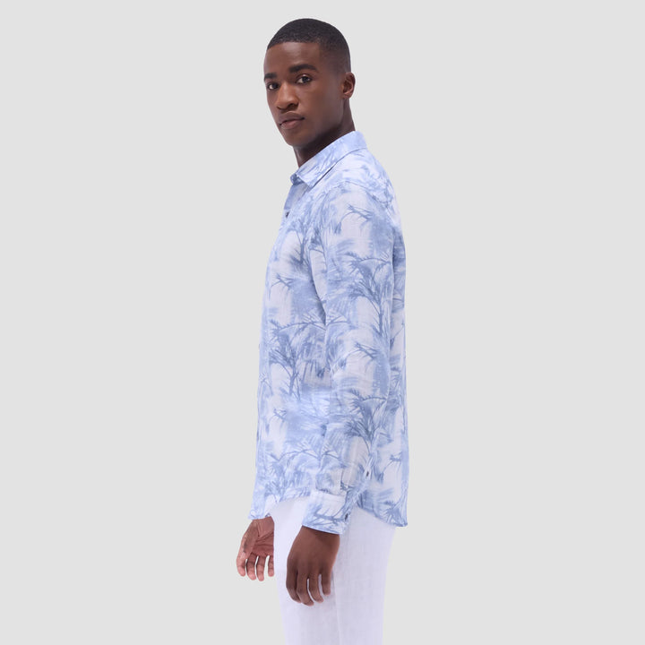 BUGATCHI- Men's Julian Palm Tree Shirt