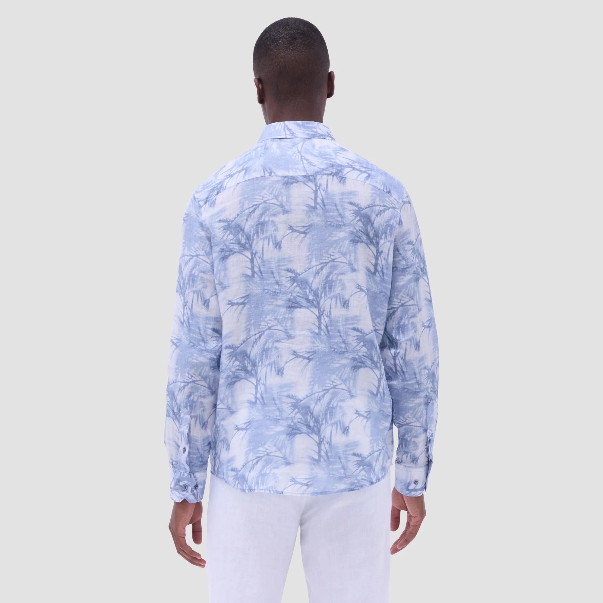 BUGATCHI- Men's Julian Palm Tree Shirt