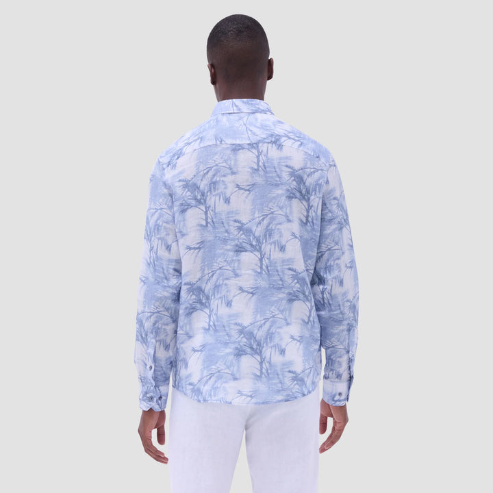 BUGATCHI- Men's Julian Palm Tree Shirt