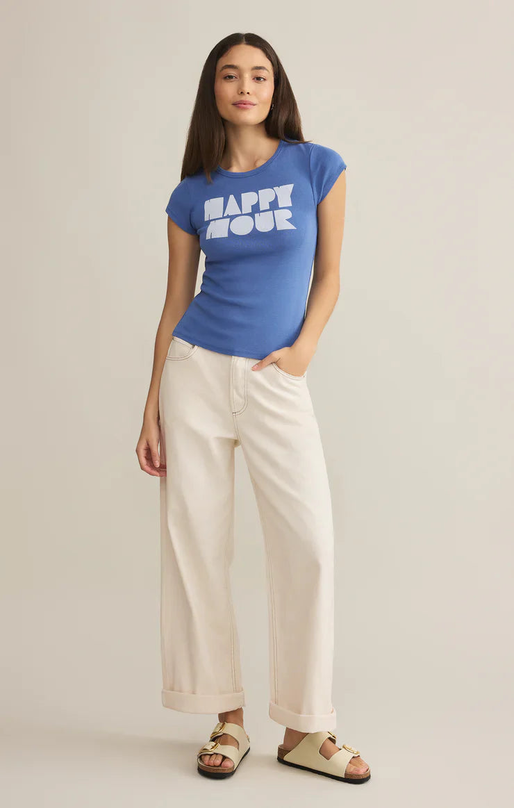Z SUPPLY- WOMEN'S HAPPY HOUR CHEEKY TEE