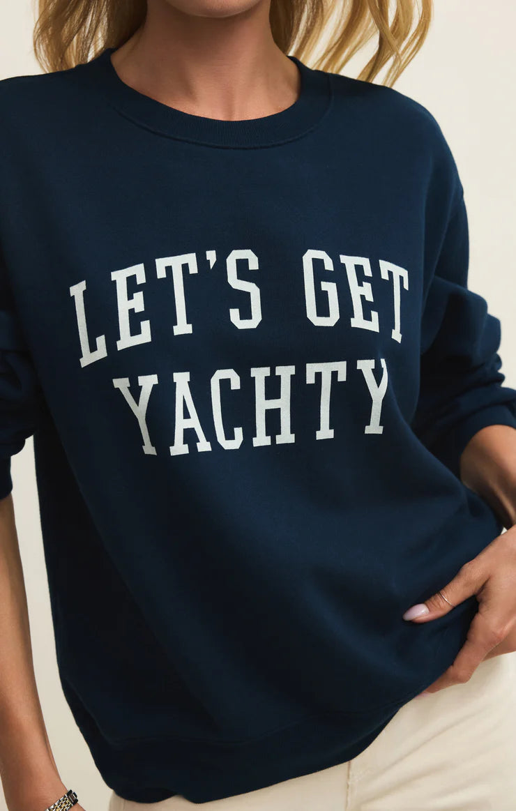 ZSUPPLY - WOMEN'S YACHTY BOYFRIEND SWEATSHIRT
