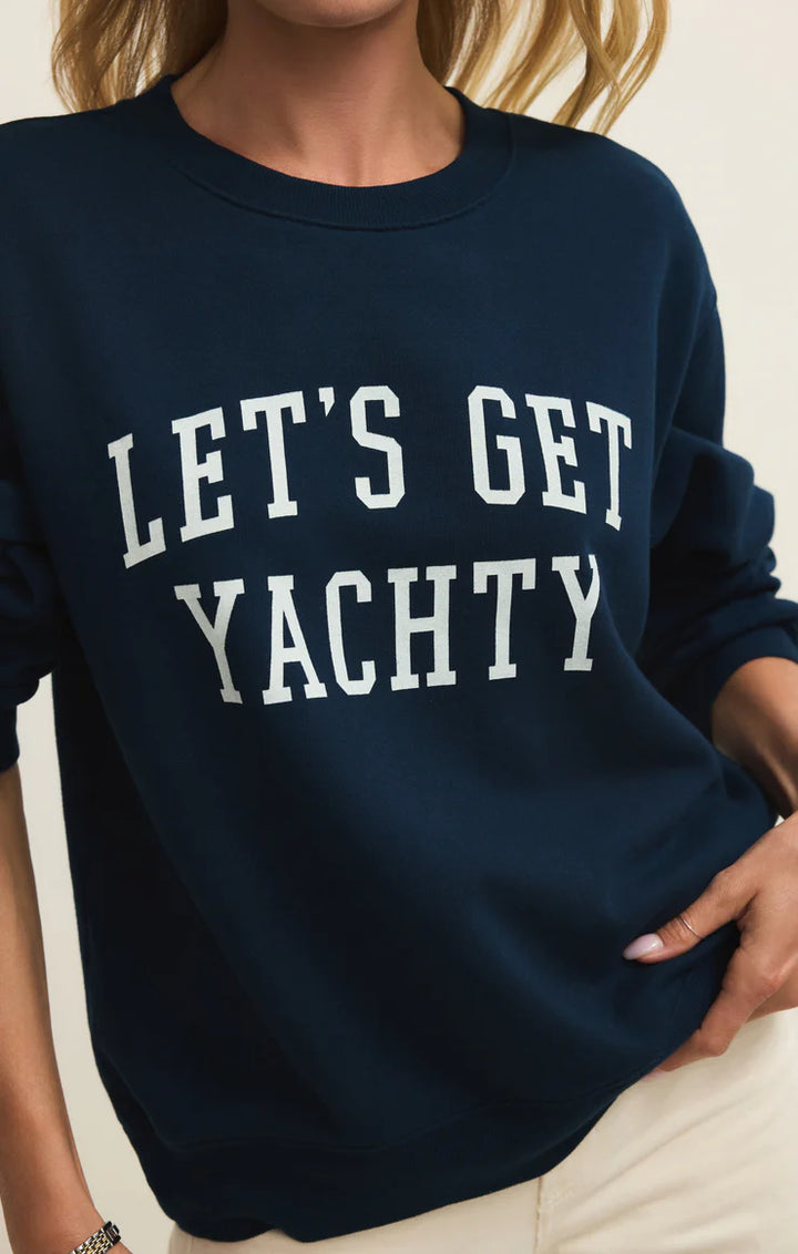 ZSUPPLY - WOMEN'S YACHTY BOYFRIEND SWEATSHIRT