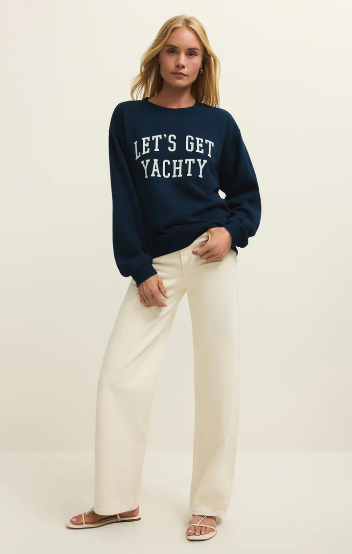 ZSUPPLY - WOMEN'S YACHTY BOYFRIEND SWEATSHIRT