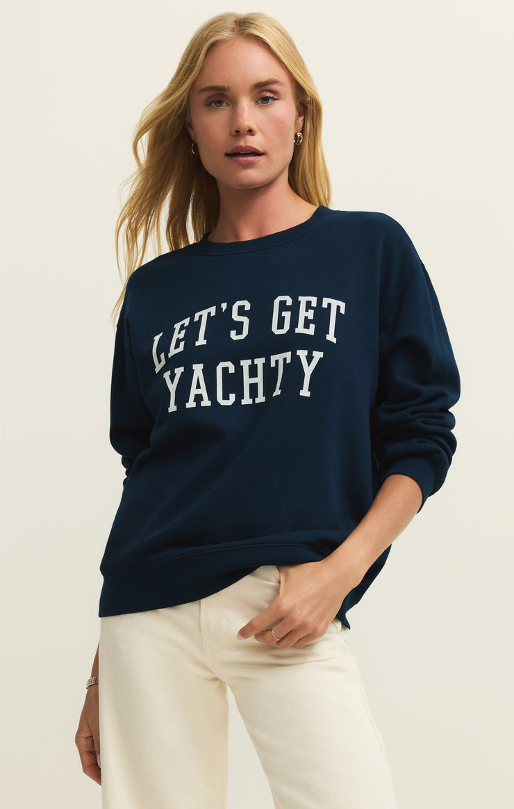 ZSUPPLY - WOMEN'S YACHTY BOYFRIEND SWEATSHIRT