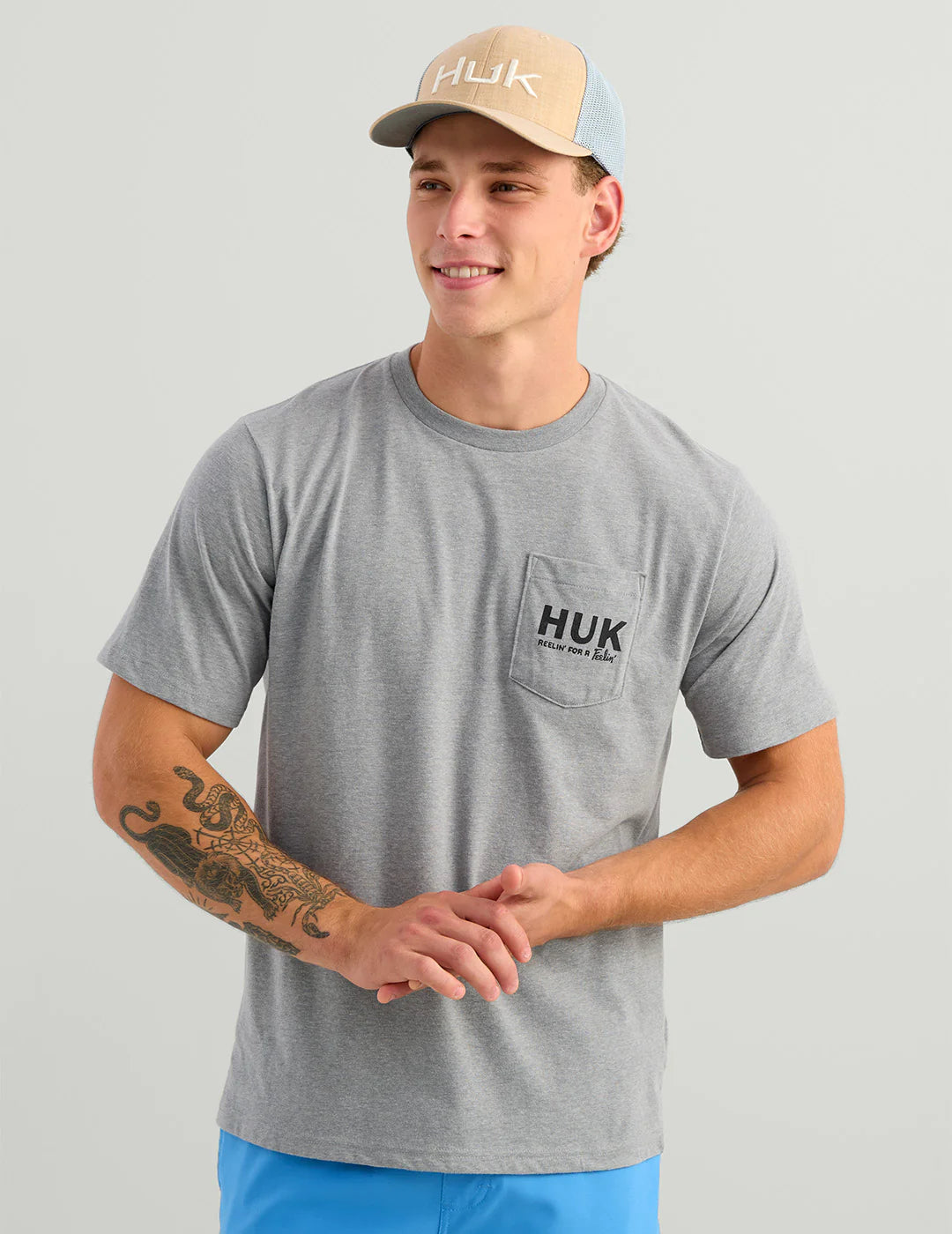 HUK - MEN'S SCENIC SS POCKET TEE