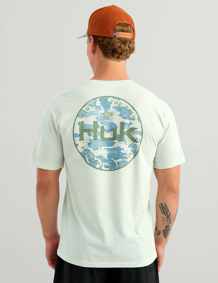 HUK - MEN'S MARLIN CIRCLE SS POCKET TEE
