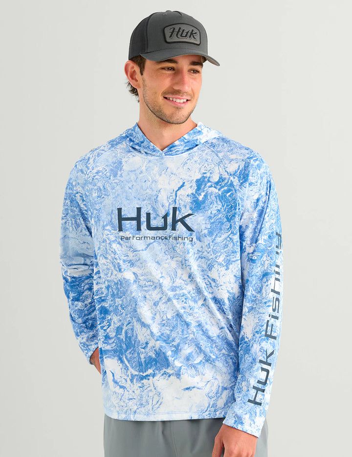 HUK - MEN'S PURSUIT MOSSY OAK PRINTED HOODIE
