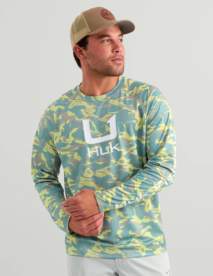 HUK - MEN'S ICON PRINTED CREW