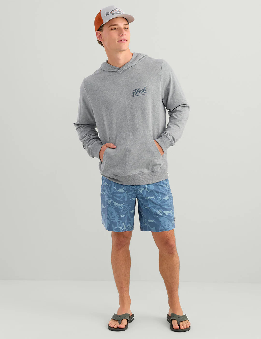 HUK - MEN'S EDISTO BASS BATCH TERRY HOODIE