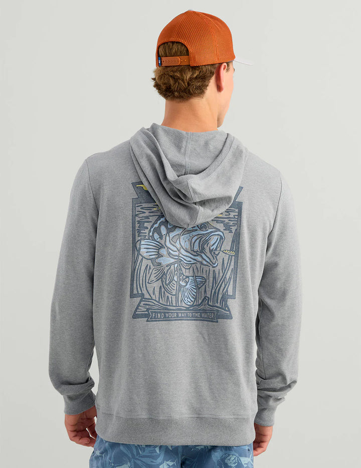 HUK - MEN'S EDISTO BASS BATCH TERRY HOODIE