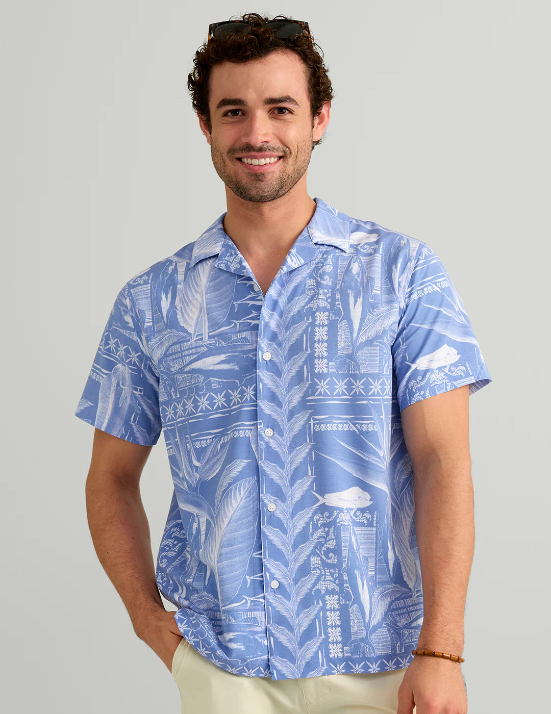 HUK - MEN'S CAMP COLLAR SS SHIRT