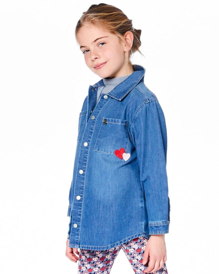 Deux Par Deux - Kids Denim Shirt #H20I15