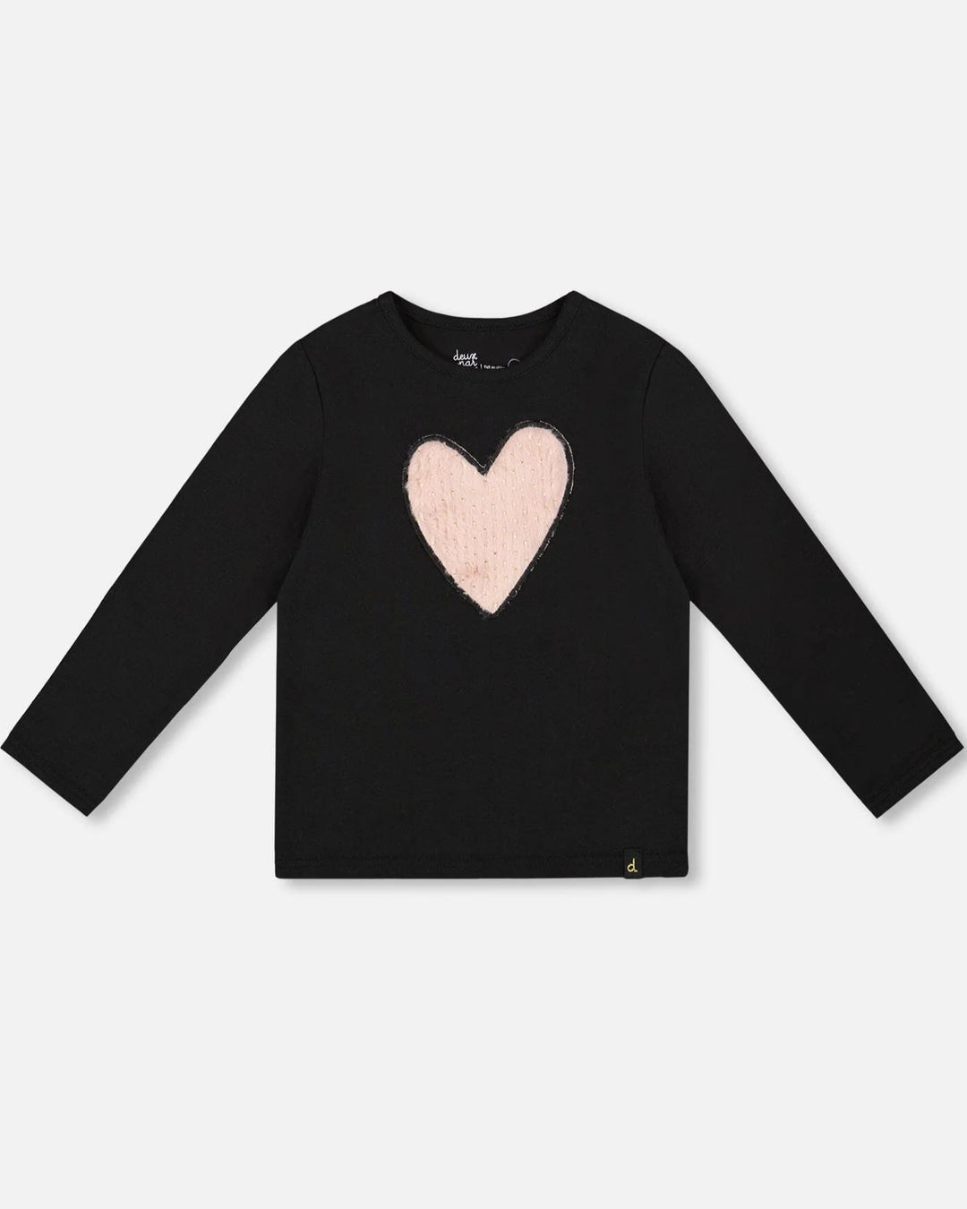 Deux Par Deux - Long Sleeve T Shirt w/Heart #H20K70