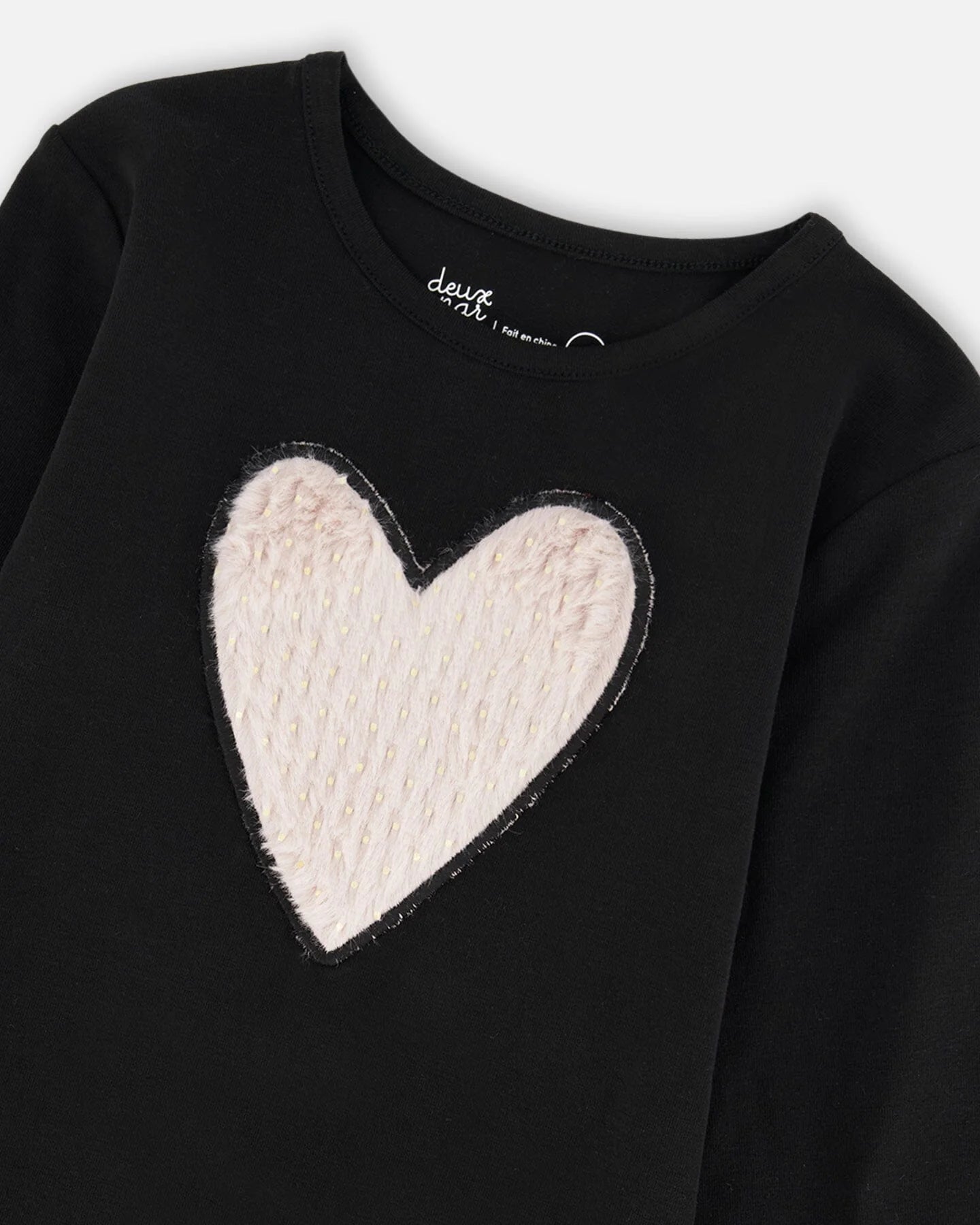 DEUX PAR DEUX - KIDS LONG SLV TSHIRT w/Heart #H20K70
