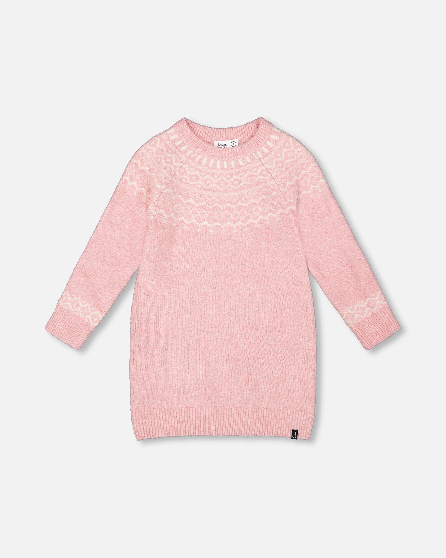 Deux Par Deux - Knitted Kids Dress w/Jacquard #H20MT86