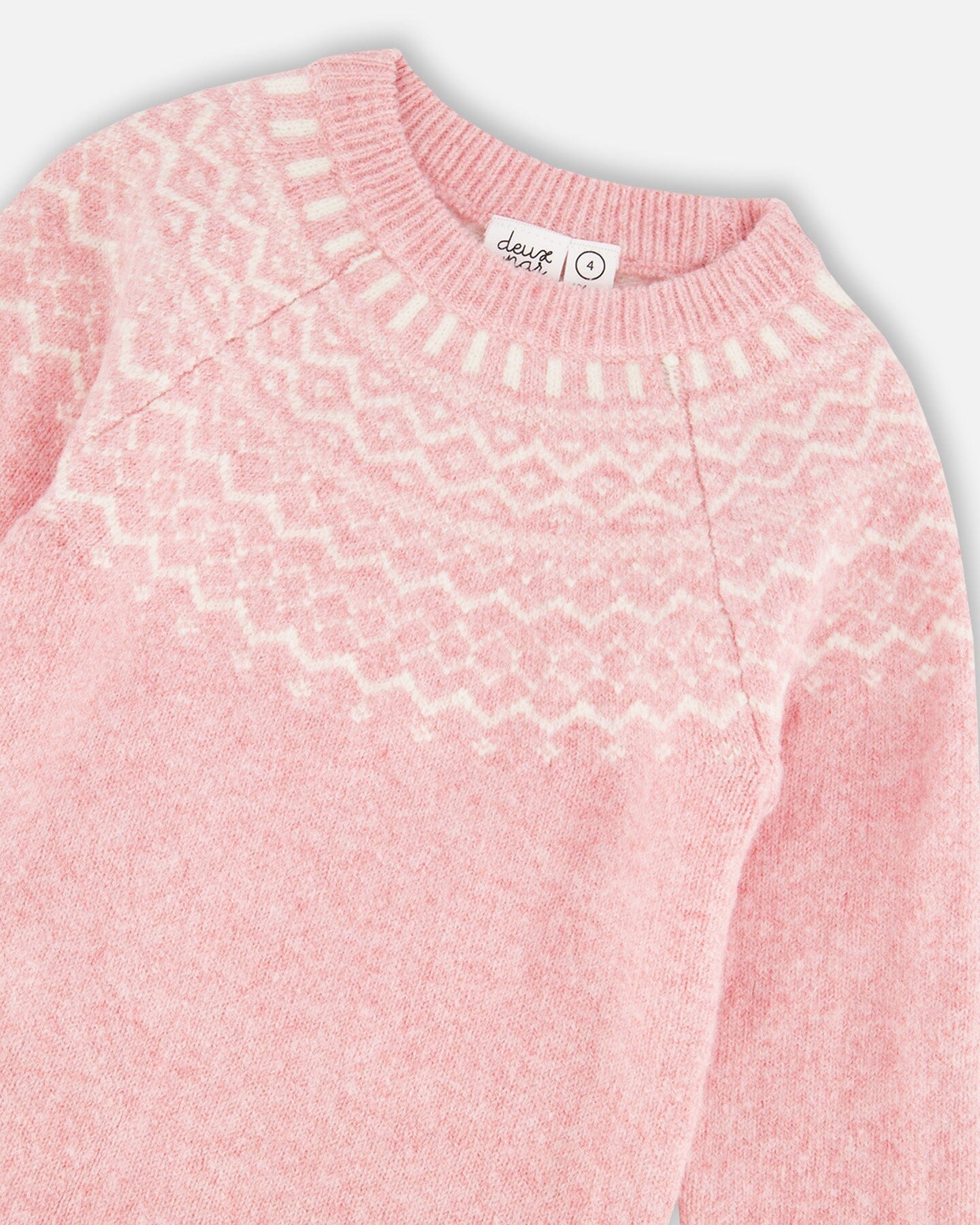 Deux Par Deux - Knitted Kids Dress w/Jacquard #H20MT86