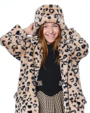 Deux Par - Faux Fur Kids Bucket Hat #H20QH