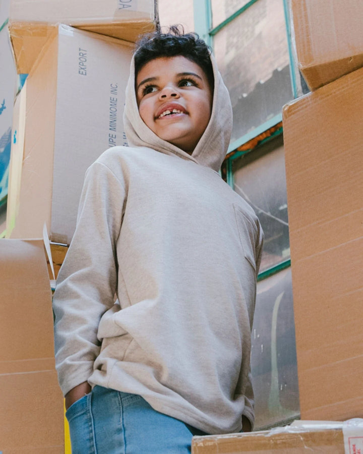 DEUX PAR DEUX - KIDS BRUSHED JERSEY HOODIE #H20U11