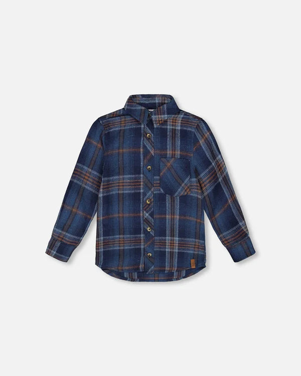 Deux Par Deux - Long Sleeve Kids Flannel Shirt #H20U13