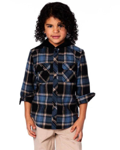 Deux Par - Hooded Flannel Shirt #H20U14