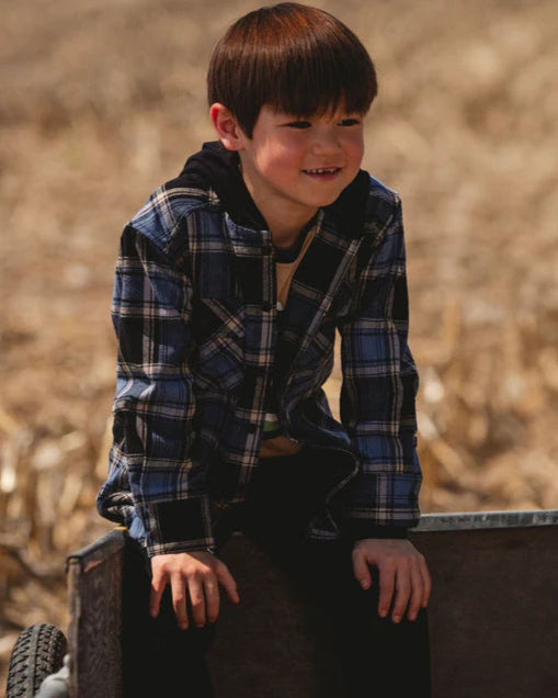 Deux Par - Hooded Flannel Shirt #H20U14