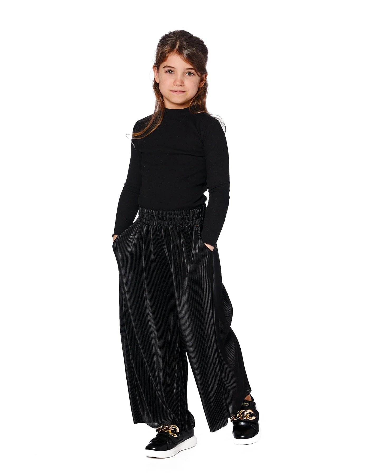 DEUX PAR DEUX - Kids Ribbed Mock Neck Sweater #H20YG71