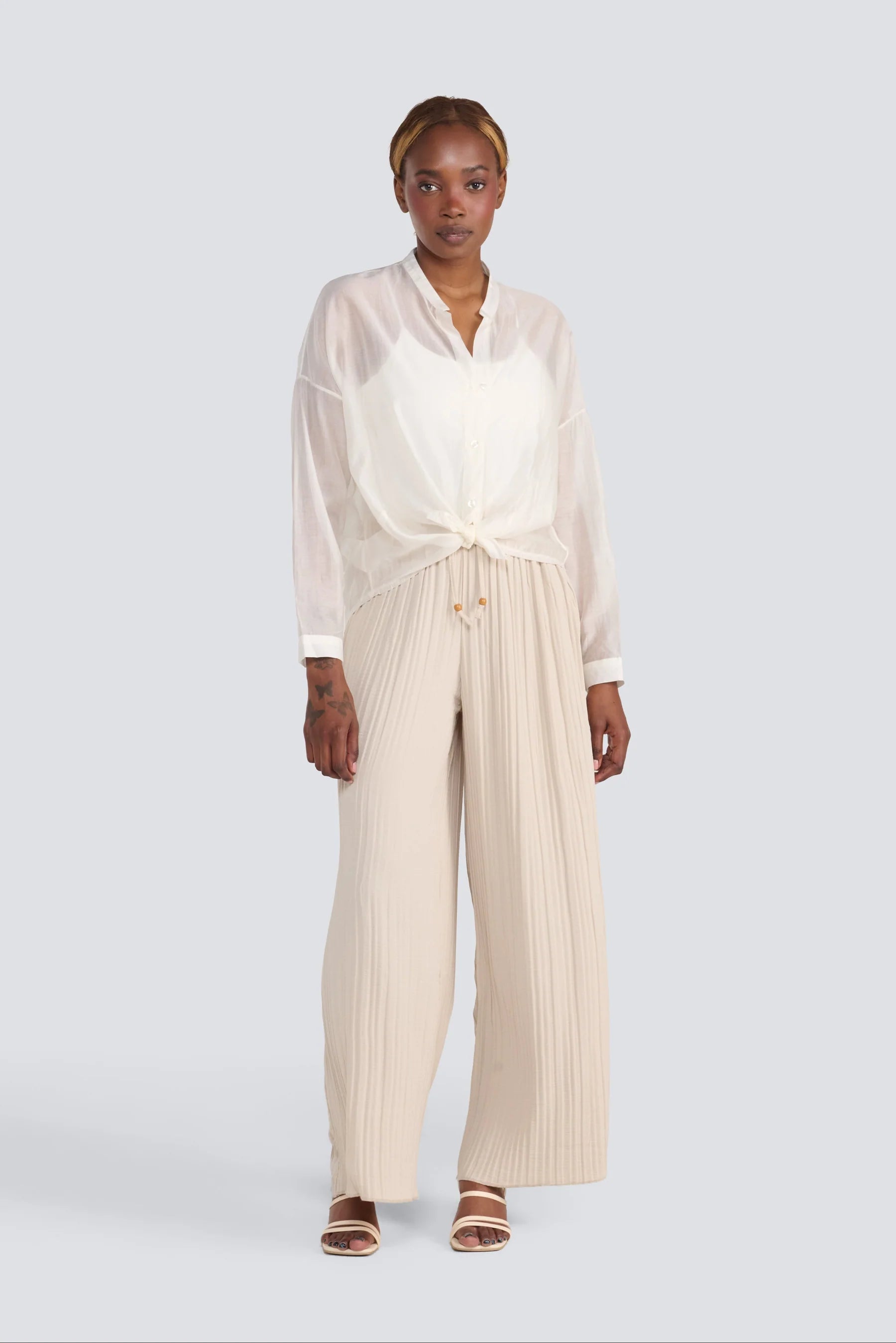 JESSICA LAURA - TENCEL BUTTON UP SHIRT