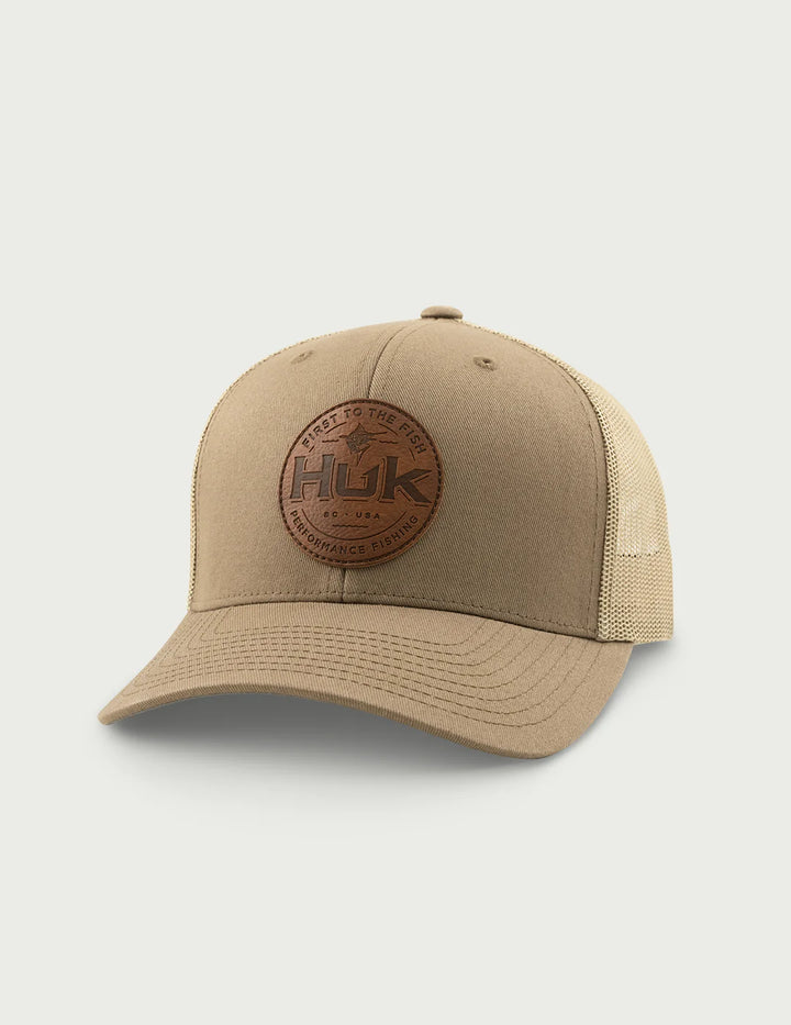 HUK - MEN'S HUK LEATHER PATCH TRUCKER