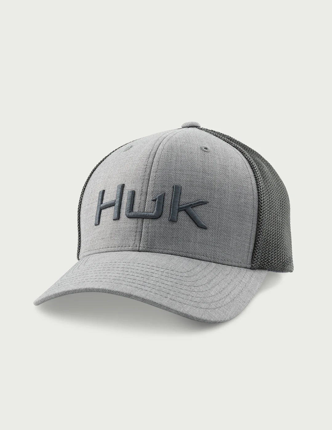 HUK - MEN'S HUK EMBROIDERED HEATHER 110 TRUCKER